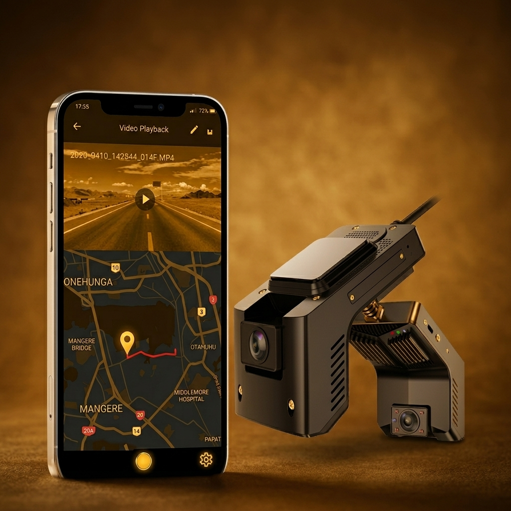 Good-In tracking app showing a live vehicle location